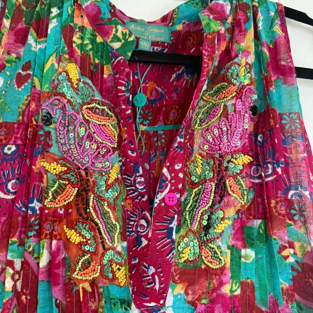 Colorful Floral Mini Dress